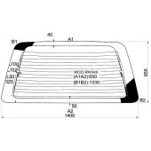 Стекло заднее (крышка багажника) с обогревом NISSAN SERENA 91-99 в клей <b>XYG WC23 RW/H/X</b>