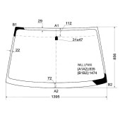 Стекло лобовое в клей TOYOTA WILL VS 01-04 <b>XYG WILL LFW/X</b>