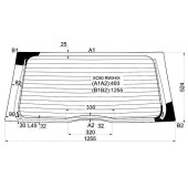 Стекло заднее (крышка багажника) с обогревом VOLVO XC90 4D UTILITY 2003- <b>XYG XC90 RW/H/X</b>