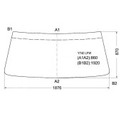 Стекло лобовое в резинку HINO RANGER CABOVER TRUCK 95- <b>XYG Y740 LFW</b>