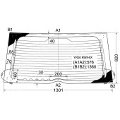 Стекло заднее (крышка багажника) с обогревом TOYOTA NOAH / VOXY 01-07 <b>XYG YR50 RW/H/X</b>