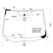 Стекло лобовое в клей TOYOTA VOXY / NOAH 07- <b>XYG YR90-R-CP LFW/X</b>