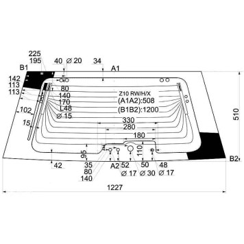 Стекло заднее (крышка багажника) с обогревом NISSAN CUBE 98-02 <b>XYG Z10 RW/H/X</b>