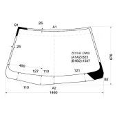 Стекло лобовое в клей TOYOTA MARK II 4D SEDAN 00- MARK II BLIT WG 02- <b>XYG ZX110-R LFW/X</b>