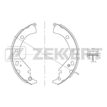 Колодки торм. бараб. зад <b>ZEKKERT BK-4111</b>