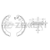 Колодки торм. бараб. зад Suzuki Alto FF (FF) 02- Ignis I II 00- Wagon R II III 00- <b>ZEKKERT BK-4152</b>