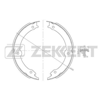 Колодки торм. бараб. зад Lexus LX (URJ) 07- Toyota LC 200 07- <b>ZEKKERT BK-4181</b>