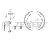 Колодки торм. бараб. зад Ford Scorpio (GAE GGE) 87- Mercedes A-Class (168 169) 97- B-Class (245 <b>ZEKKERT BK-4440</b>
