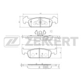 Колодки торм. диск. перед Dacia Logan II 12- Sandero 12- <b>ZEKKERT BS-1970</b>
