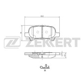 Колодки торм. диск. зад <b>ZEKKERT BS-2094</b>