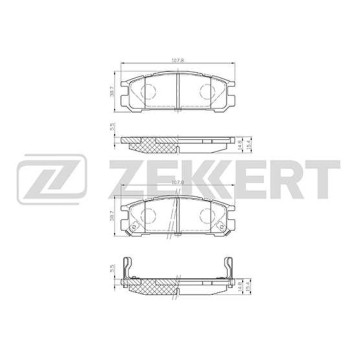 Колодки торм. диск. зад <b>ZEKKERT BS-2133</b>