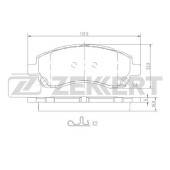 Колодки торм. диск. перед <b>ZEKKERT BS-2134</b>
