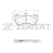 Колодки торм. диск. перед <b>ZEKKERT BS-2449</b>