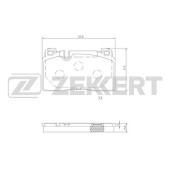 Колодки торм. диск. перед Audi Q5 12- <b>ZEKKERT BS-2456</b>