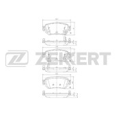 Колодки тормозные <b>ZEKKERT BS-2524</b>