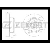 Диск торм. зад. Toyota Kluger II 07- <b>ZEKKERT BS-5823</b>