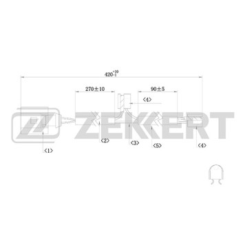 Датчик износа колодок <b>ZEKKERT BS-8045</b>