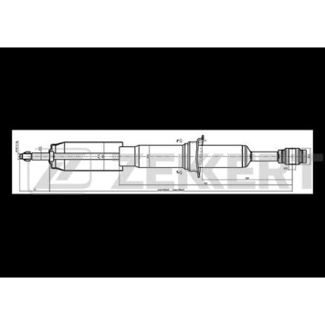 Амортизатор подвески газ. перед. Toyota Land Cruiser (J200) 07- <b>ZEKKERT SG-6265</b>