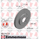 Диск торм MITS GALANT 06.01-> F <b>ZIMMERMANN 380216220</b>
