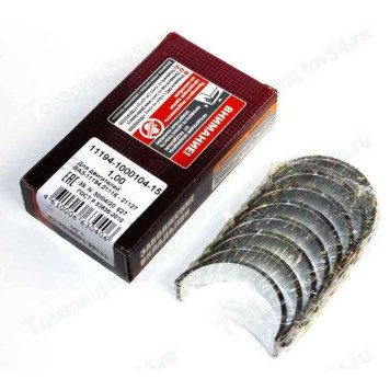 Вкладыши Калина, Приора (дв.ВАЗ 11194, 21126 16кл) шатунные 1,00 <b>ЗМЗ 11194-1000104-15</b>