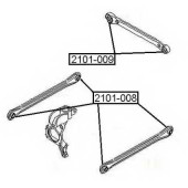 Сайлентблок, рычаг независимой подвески колеса <b>ASVA 2101008</b>
