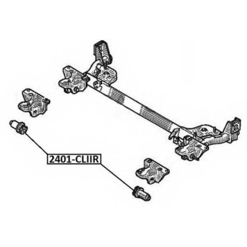 Сайлентблок, рычаг независимой подвески колеса <b>ASVA 2401CLIIR</b>