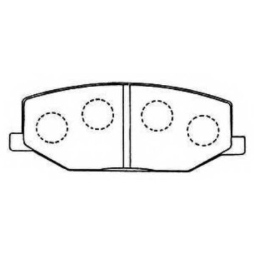 Комплект тормозных колодок, дисковый тормоз <b>ASVA AKD9118</b>