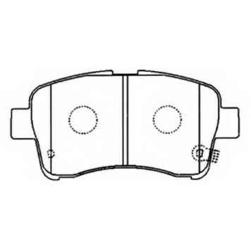 Колодки тормозные дисковые передние <b>ASVA AKD9461</b>