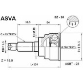 Шрус наружный 24x49x23 12 <b>ASVA SZ24</b>