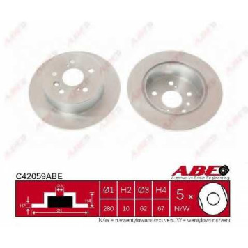 Тормозной диск ABE C42059ABE