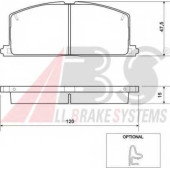 Колодки тормозные дисковые для TOYOTA CAMRY, CARINA, CELICA, COROLLA FX, COROLLA, MR, PASEO, STARLET, TERCEL <b>A.B.S. 36535 / 20870</b>