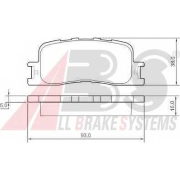 Колодки тормозные дисковые для LEXUS ES(MCV#,VZV#) / TOYOTA CAMRY(#XV3#,ACV3#,MCV3#) <b>A.B.S. 37355</b>