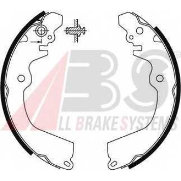 Комплект тормозных колодок для MITSUBISHI CARISMA, COLT, GALANT, LANCER, MIRAGE, SPACE RUNNER, SPACE STAR <b>A.B.S. 8903</b>