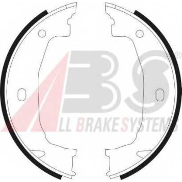 Комплект колодок стояночной тормозной системы A.B.S. 9069