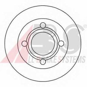 Тормозной диск A.B.S. 16068