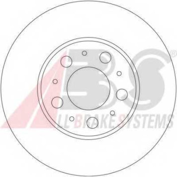 Тормозной диск A.B.S. 17404