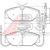 Колодки тормозные дисковые для RENAULT 25(B29#), ESPACE(J/S63#), LAGUNA(556#,B56#), SUPER 5(B/C40#) <b>A.B.S. 36174 / 20919</b>