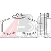 Колодки тормозные дисковые <b>A.B.S. 36576 / 21170</b>