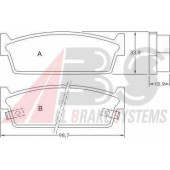 Колодки тормозные дисковые для INFINITI M30 Convertible, M30 / NISSAN 200 SX(S13), CEDRIC(Y30,Y31) <b>A.B.S. 36617 / 21341</b>