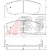 Колодки тормозные дисковые для NISSAN 200 SX(S13), MAXIMA QX(A32), MAXIMA(J30), TEANA(J32) <b>A.B.S. 36691 / 21561</b>