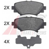 Колодки тормозные дисковые для MAZDA 3(BM) <b>A.B.S. 35032</b>
