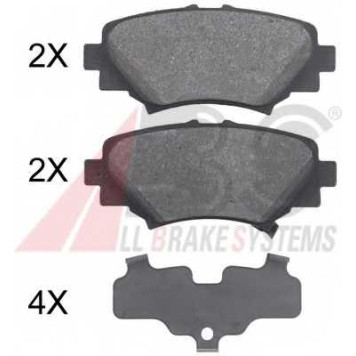 Колодки тормозные дисковые для MAZDA 3(BM) <b>A.B.S. 35032</b>