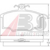 Колодки тормозные дисковые для AUDI 80(81,85,B2), COUPE(81,85) <b>A.B.S. 36532 / 20574</b>