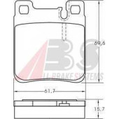 Колодки тормозные дисковые для CHRYSLER CROSSFIRE / MERCEDES , C, CLK, E, S, SL, SLK <b>A.B.S. 36787 / 21305</b>