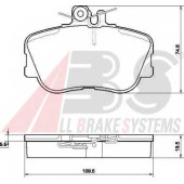 Колодки тормозные дисковые для MERCEDES C(S202,S203,W202) <b>A.B.S. 36838 / 21439</b>