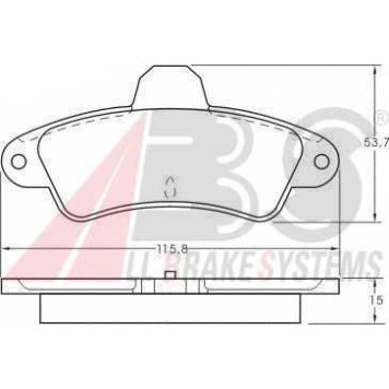Колодки тормозные дисковые для FORD COUGAR(EC#), MONDEO(BAP,BFP,BNP,GBP) <b>A.B.S. 36844 / 21586</b>