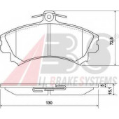 Колодки тормозные дисковые для MITSUBISHI CARISMA(DA#), COLT CZC(RG), COLT(Z2#A,Z3#A), SPACE STAR(DG#A) / VOLVO S40(VS), V40(VW) <b>A.B.S. 36919 / 21796</b>