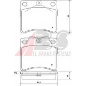 Колодки тормозные дисковые для VW TRANSPORTER(70XA, 70XB, 70XC, 70XD, 7DB, 7DK, 7DW) <b>A.B.S. 37099 / 20195</b>