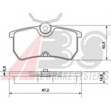 Колодки тормозные дисковые для FORD FIESTA(JD#,JH#), FOCUS(DAW,DBW,DFW,DNW) <b>A.B.S. 37101 / 23353</b>