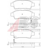 Колодки тормозные дисковые для TOYOTA AVENSIS(#ACM2#,#CLM2#), PREVIA(ACR3#,CLR3#,MCR3#) <b>A.B.S. 37228</b>